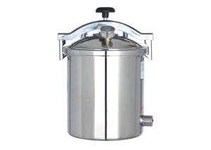 Quality Stainless Steel Autoclave Steam Sterilizer 18 Liter Hand Wheel Type Safe / Reliable wholesale