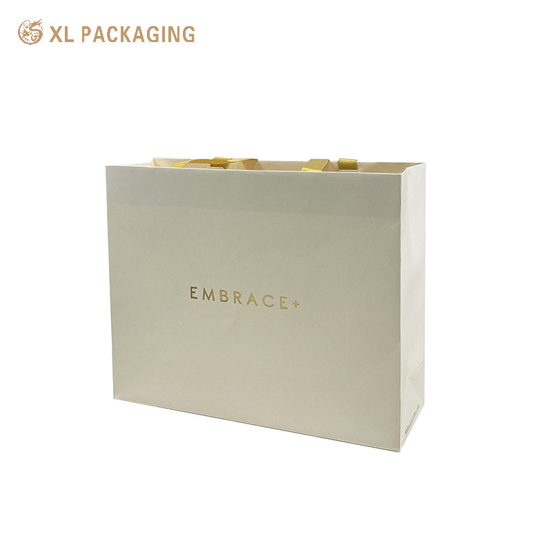XL Packaging Custom Packaging Factory White Paper Gift Bags Customized Custom Art Special Paper Bag Wedding Welcome Birthday Support Accept