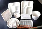 Corn Starch Biodegradable Plastic Meal Prep Tray, Eco-friendly bio disposable