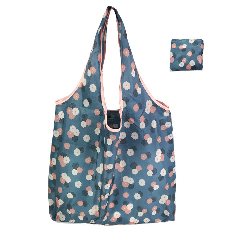 Amazon hot selling Reusable Grocery Tote Bags Eco Friendly handbags Large Heavy Duty Machine Washable Ripstop Nylon bag