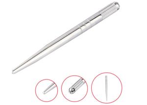 Quality Semi Permanent Makeup 3D Embroidery Eyebrow Tattoo Pen Light Silver Manual pen wholesale