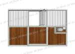Black Powder Coated 4.2m Horse Stall Door Bamboo Solid Wood