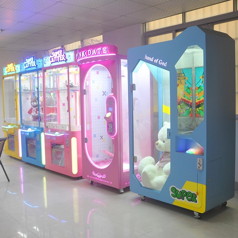 Customized Pink Date Win A Prize Cut Ur Prize Arcade Game Cut Machine For Sale