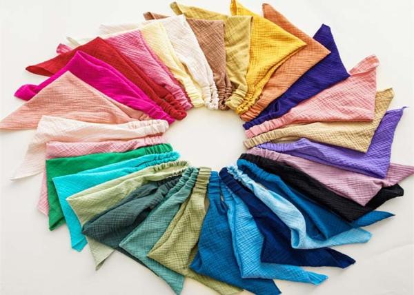 Yellow red hair band elastic headband triangle scarf women's hair bandana cloth