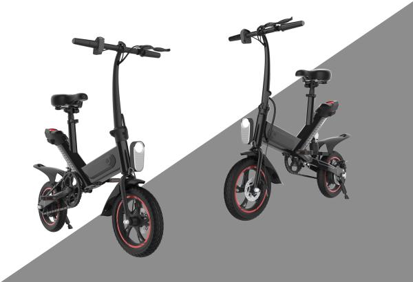 High Carbon Steel Lightest Electric Folding Bike 12 Inch 25KM/H Charging Time 3H
