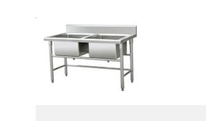 Quality Square Metal Display Racks Stainless Steel Sink Hotel Catering Equipment wholesale