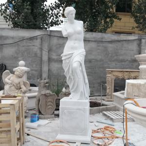 Quality Marble Venus Sculpture Garden Ornament Hand-Carved White Life Size wholesale