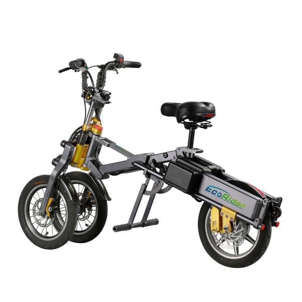 Three Wheel Foldable Electric Scooter , Electric Powered Bicycle 4-5h Charger