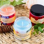 Non Toxic Glass Jar Scented Candle Tearless Smokeless Candle Wax Glass Jar
