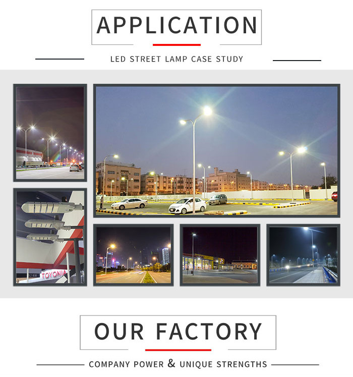 LEPOWER 160lm/w 150w High Lumen Smart LED Street Lights 3000K DALI Dimming Control System