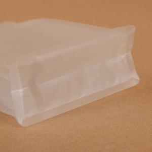 Quality Small Plastic Flat Matte 540g Clear Zipper Bag wholesale