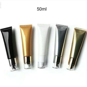 Quality 50ml Empty airless cosmetic soft tube bottle,50g cosmetic liquid foundation BB cream bottle wholesale
