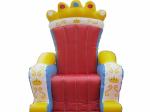 Hot Melding Pink 0.9mm Pvc Tarpaulin Inflatable King Chair Sofa For Advertising