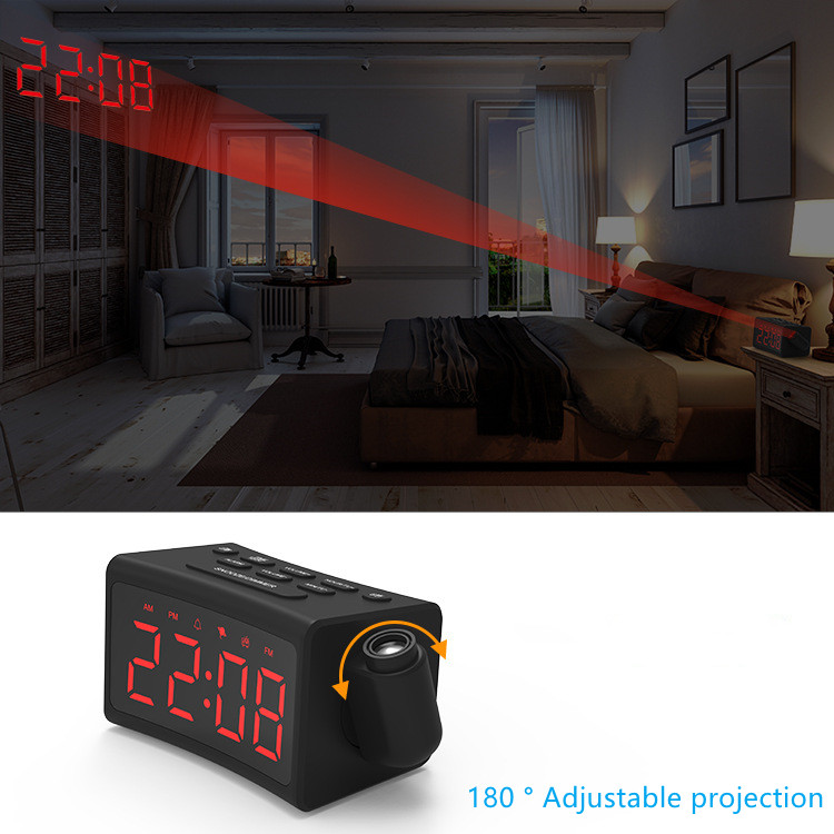 Digital Smart FM Clock Radio With USB Port Telescopic Antenna