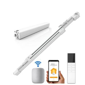 Quality Extendable 3m Bendable Curtain Track Phone App Control wholesale