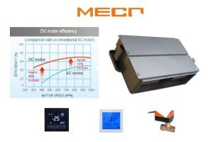 Quality 2 Pipe Chilled Water Ducted Fan Coil Unit 50Pa ESP With Two Way Valve Optional wholesale