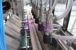 Four Washing Steps Automatic Water Filling Machine With Stainless Steel Chain