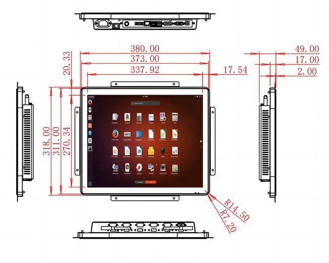 17-Inch Linux Oversized Dashboard for Command Centers, Factory Automation, Warehouse Operations, and Medical Diagnostics