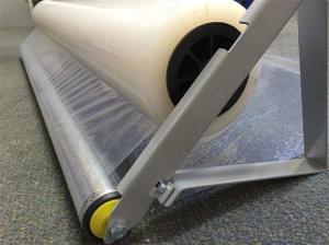 Quality Sticky Back SGS 500g/25mm Carpet Protection Film Anti Foot Traffic wholesale
