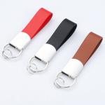 Sublimation Car PU Leather Keychain Blank Key Holder with Custom Logo
