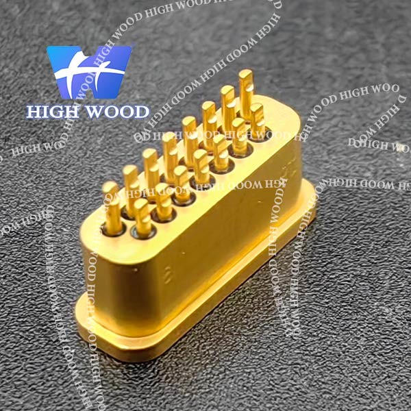J30J SERIES Glass Sintered Gas Sealed Rectangular Electrical Connector , J30JM1-15ZKS19