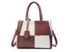 Famous Brand Contrast Color Grid Platinum Bag , Women ' S Over Shoulder Handbags