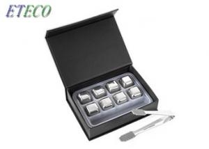 Gift Set Stainless Steel Ice Cubes With Tongs Food Grade Bpa Free