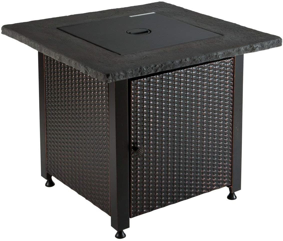 30'' Outdoor Gas Firepit Table All-Season Alloy Steel