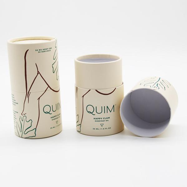 Reusable Cardboard Tube Gift Box , Empty Cardboard Deodorant Containers