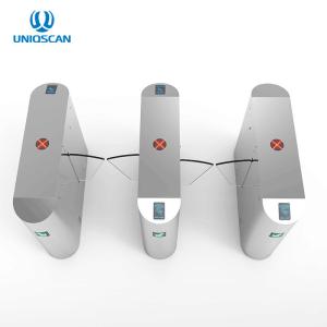 Quality Subway Station Single Motor Flap Barrier Turnstile 304 Stainless Steel wholesale