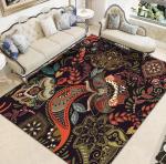 Home Chinese Classical Soft Velvet Mat Living Room Floor Carpets Large Area