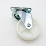 360 Degree 3 Inch White PP Wheel Furniture Cabinets Caster