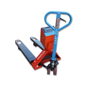 Quality PU Wheel 3000kg Pallet Jack Scales Electronic Hand Hydraulic Cargo Weighing wholesale