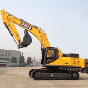 Quality Safety Frame Rubber Tire Excavator Yellow Mini Hydraulic Excavator wholesale
