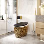 S Trap Elongated 1 Piece Smart Toilet High Efficiency Automatic Flush