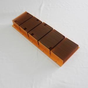 Quality Anodizing Gold Copper Heat Sinks , High Precision Copper Heat Spreader wholesale