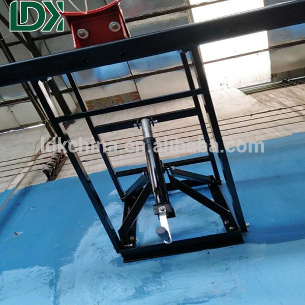 Wall Mounted Adjustable Height Tempered Glass Basketball Hoop For Schools