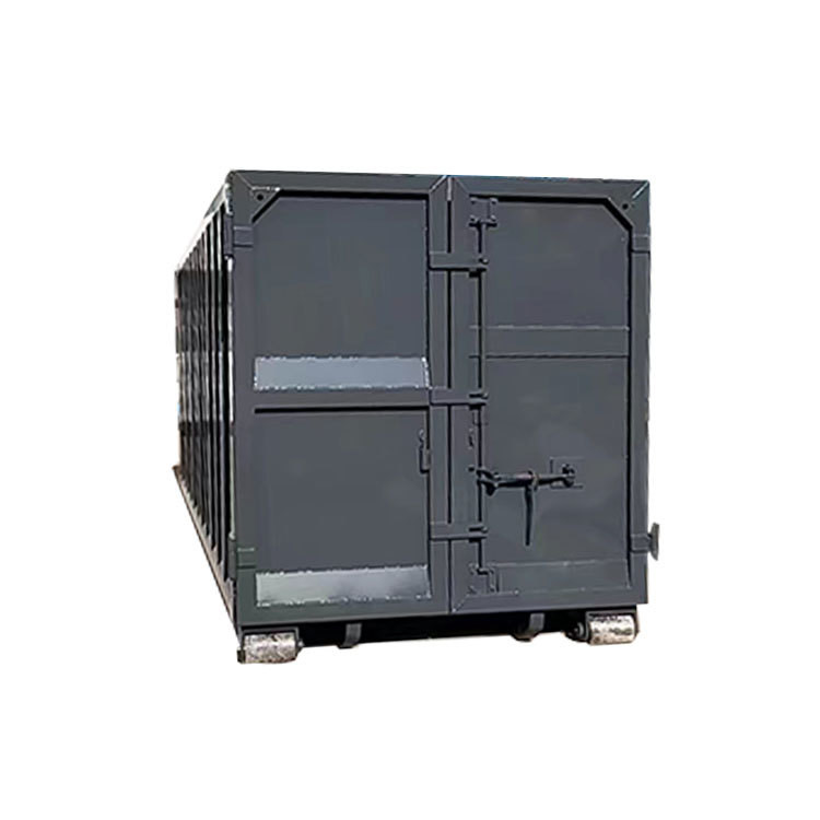 HLB-02 Mobile Skip Bin Trailer Hook Lift Bins With Epoxy Primer And Topcoat Customized