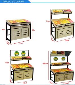 Quality Convenience Store Fruit And Vegetables Shelves Supermarket Rack wholesale