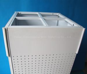 Quality 540mm Length 1440mm Height Rotating Display Rack , Rotating Pegboard Display Four Sided wholesale