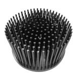 Anti Erosion Round Aluminum Heat Sink Extrusion Dia 133mm For 50W LED