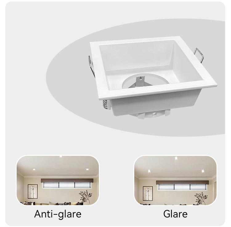 IP44 GU10 Recessed Spotlight Anti-Glare Aluminum Frame For Commercial