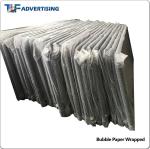 2m Coffee Shop Barriers Digital Printing PVC Square Tube Double Pipe Foot