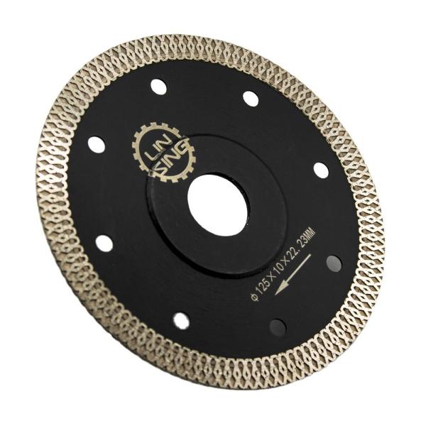 140 Teeths Silent Mesh Diamond Circular Saw Blade for Ceramic/Porcelain/Dekton