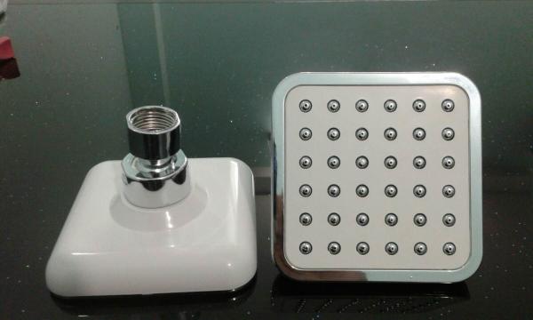 ABS plastic material square chrome plating shower head top shower rain shower
