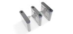 SUS 304 Acrylic Wing Flap Barrier Turnstile Gate Anti Breakthrough