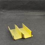 57% Copper Brass U Profile , Wear Resistant Metal U Channel