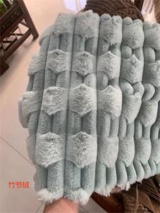 Quality Black Fluffy Knit Fabric Plush Fabric For Soft Toys wholesale