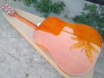 Top Quality 41 inch Orange color G Hummingbird classic acoustic guitar,Factory