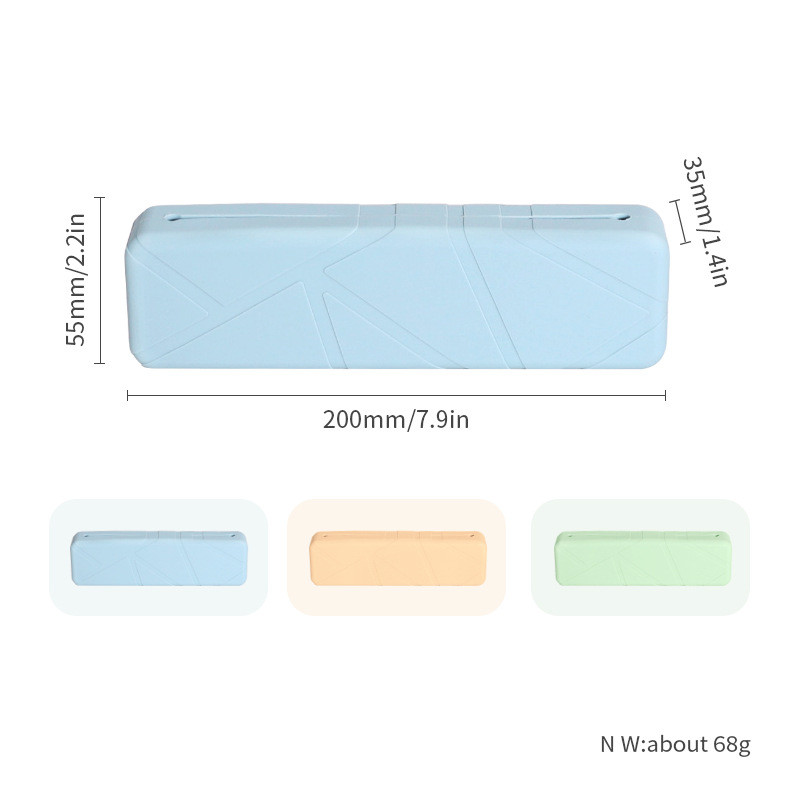Portable LFGB Silicone Makeup Brush Case Large Capacity